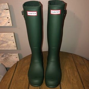 Women’s Hunter army green tall original boots
